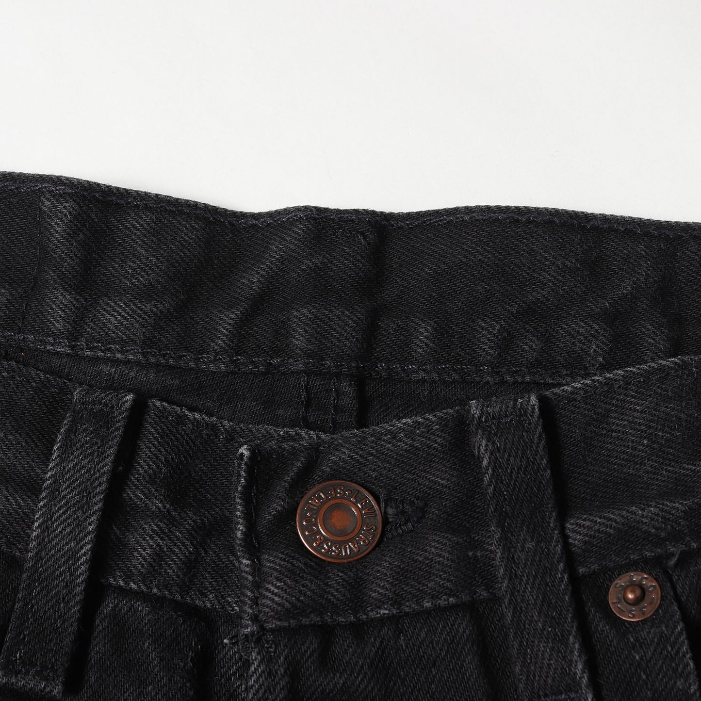 [濃黒 グッドコンディション] 90s 501 後染め ブラック デニムパンツ / USA製 501-0660