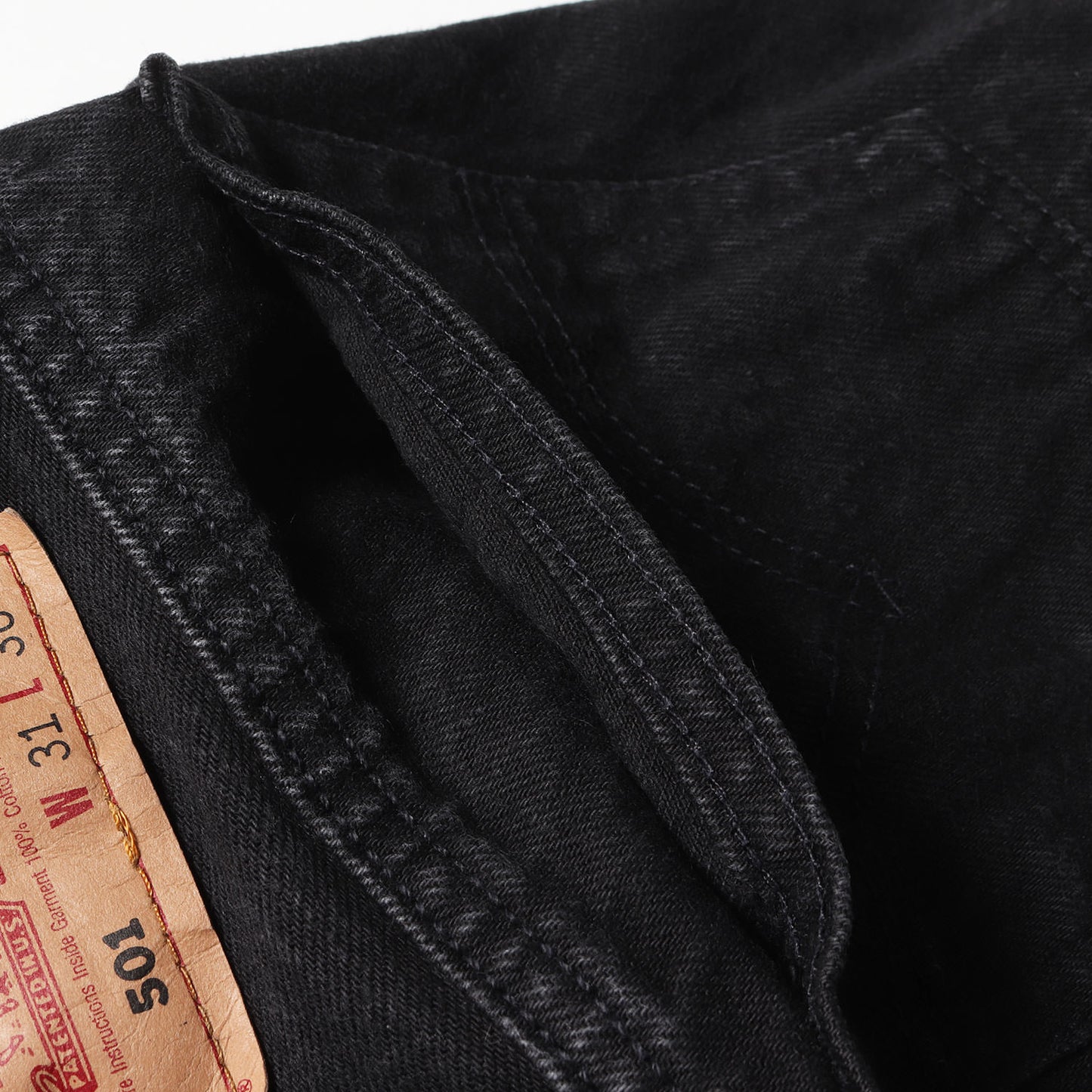 [濃黒 グッドコンディション] 90s 501 後染め ブラック デニムパンツ / USA製 501-0660