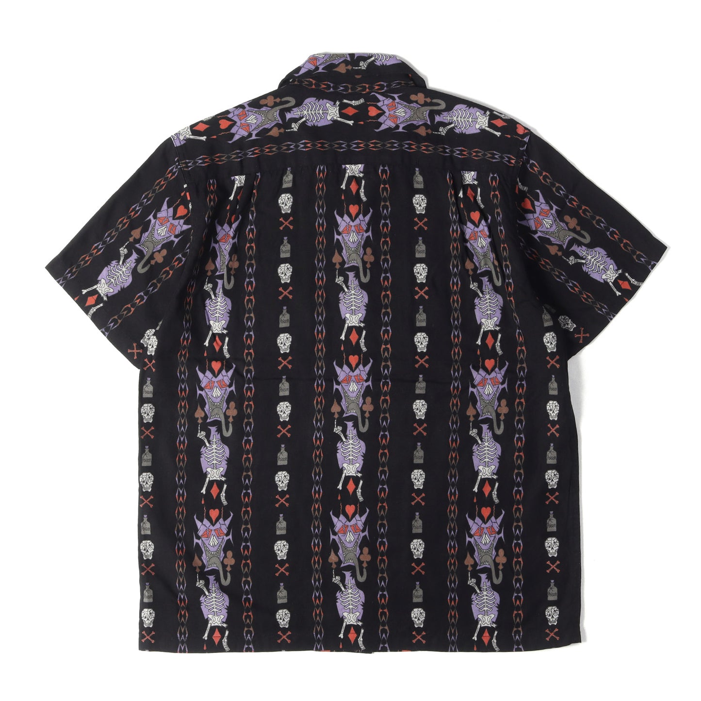 ×WOLF'S HEAD モンスター柄 レーヨン ハワイアンシャツ / アロハシャツ(HAWAIIAN SHIRT S/S)