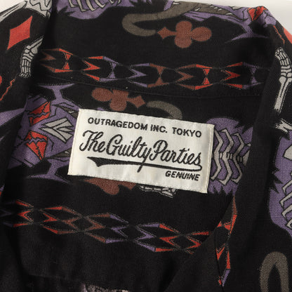 ×WOLF'S HEAD モンスター柄 レーヨン ハワイアンシャツ / アロハシャツ(HAWAIIAN SHIRT S/S)