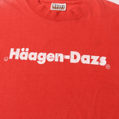 [希少モデル] 80s Haagen-Dazs ハーゲンダッツ Tシャツ / USA製 Hanes