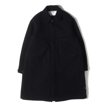 25AW 袖パイルカスタム メルトンウール コート(WOOL COAT MOD)