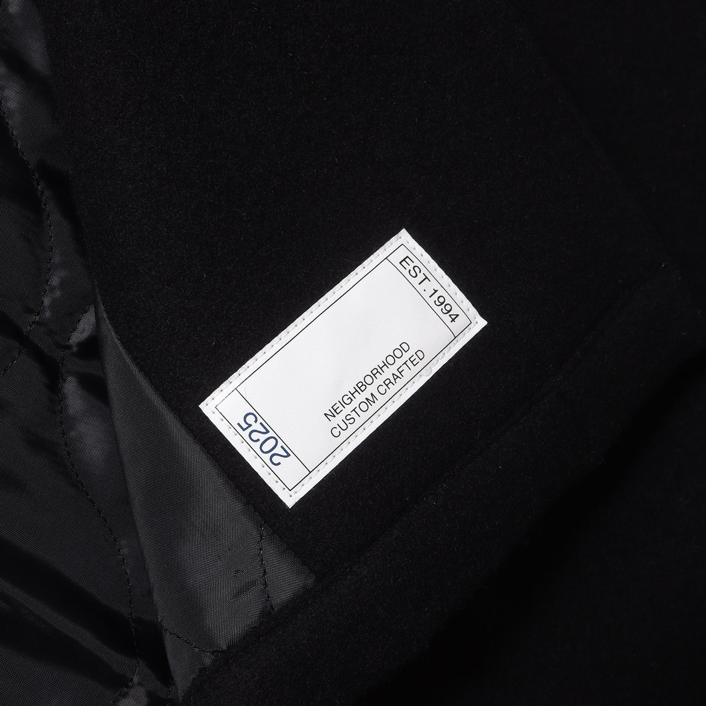 25AW 袖パイルカスタム メルトンウール コート(WOOL COAT MOD)