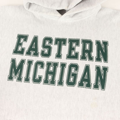 [USA製 刺繍タグ] 90s リバースウィーブ カレッジ スウェットパーカー / イースタンミシガン大学 Eastern Michigan