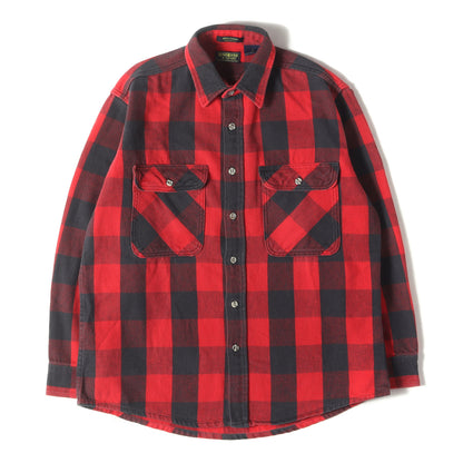 [好配色] 90s Osh Kosh バッファローチェック フランネルシャツ USA製