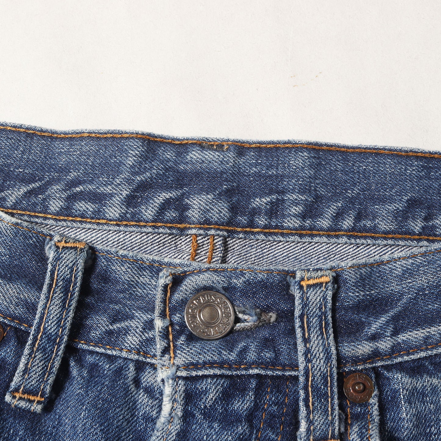 [雰囲気抜群] 60s 501 Big E デニムパンツ / USA製 ボタン裏刻印2