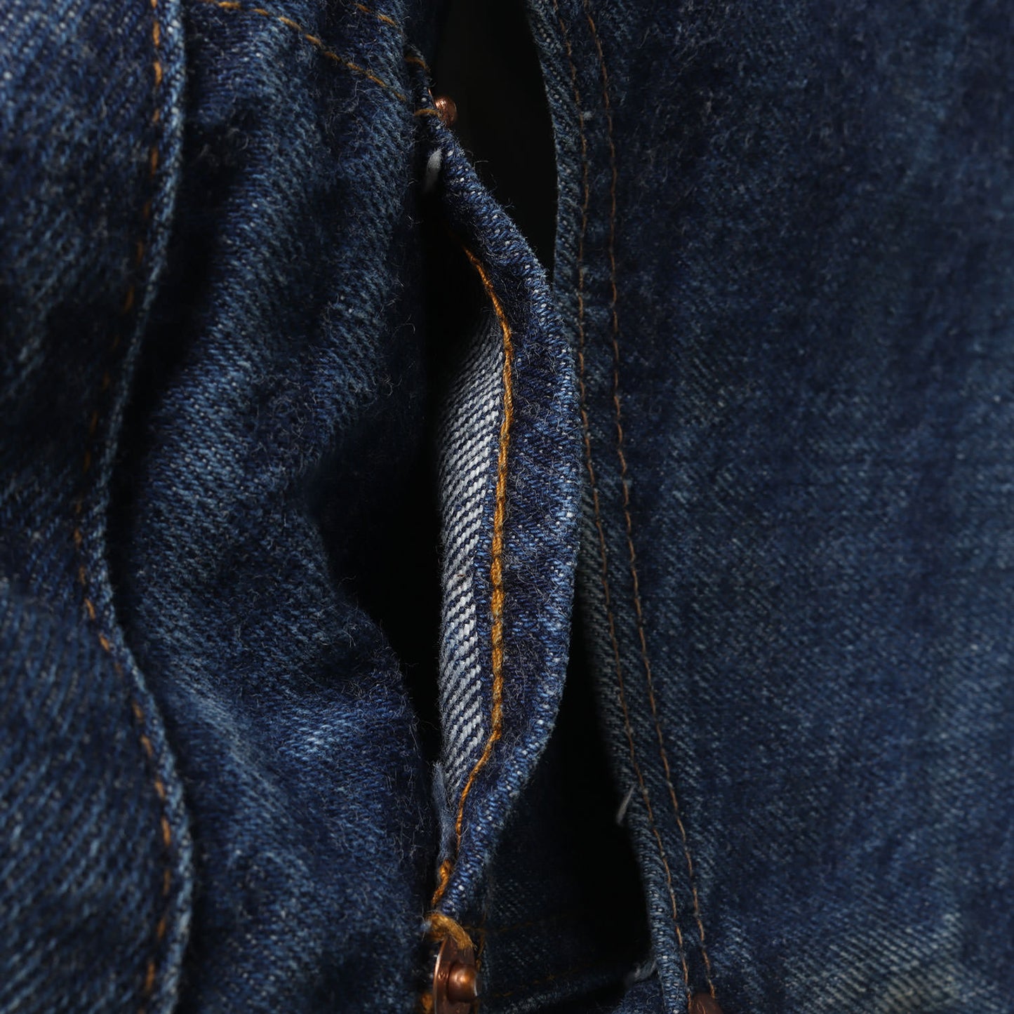 [希少 濃紺] 70s 501 66後期 デニムパンツ / USA製 ボタン裏刻印6