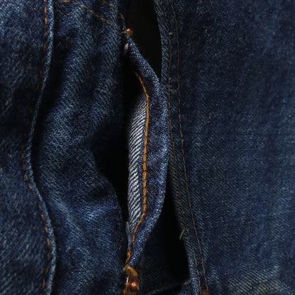 [希少 濃紺] 70s 501 66後期 デニムパンツ / USA製 ボタン裏刻印6