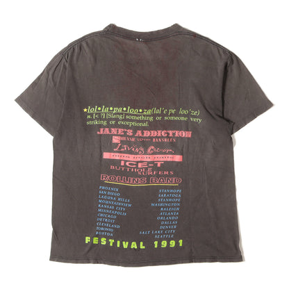 [雰囲気抜群] 90s Lollapalooza 1991 音楽フェス ロラパルーザ Tシャツ / USA製 BROCKUM