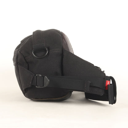 レザーコンビ ナイロンキャンバス ウエストバッグ(Waist Bag)