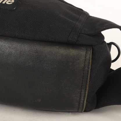 レザーコンビ ナイロンキャンバス ウエストバッグ(Waist Bag)