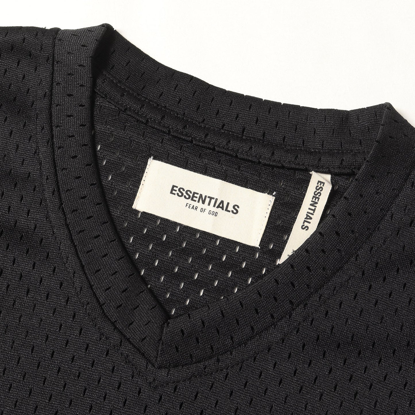 FOG ESSENTIALS バックロゴ メッシュジャージ Vネック トップ