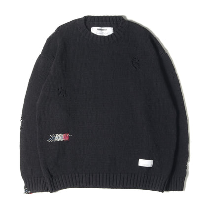 25SS サベージ クルーネック コットンニット セーター(SAVAGE CREWNECK SWEATER)