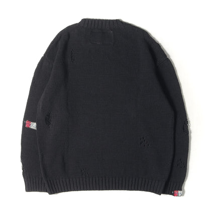 25SS サベージ クルーネック コットンニット セーター(SAVAGE CREWNECK SWEATER)