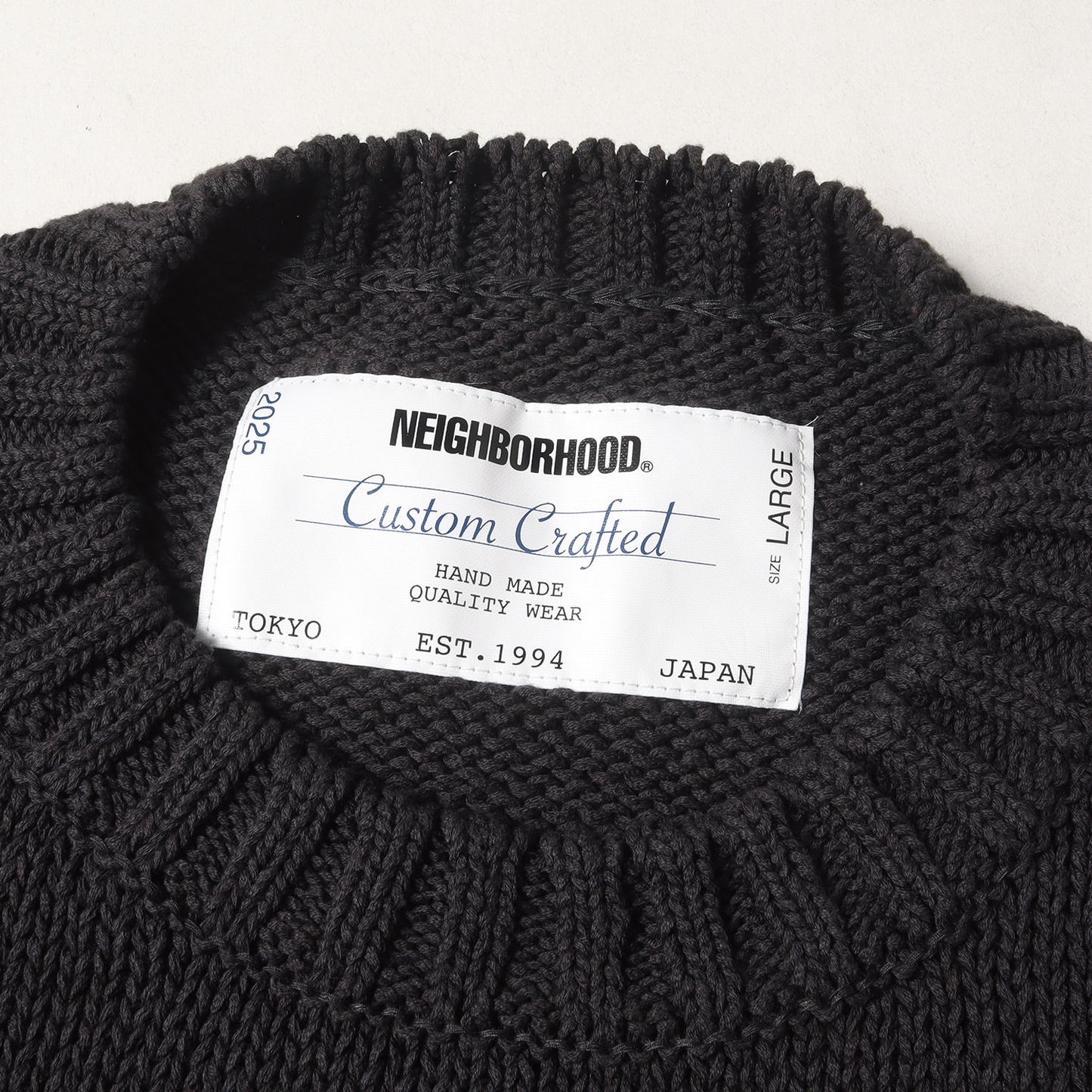 25SS サベージ クルーネック コットンニット セーター(SAVAGE CREWNECK SWEATER)