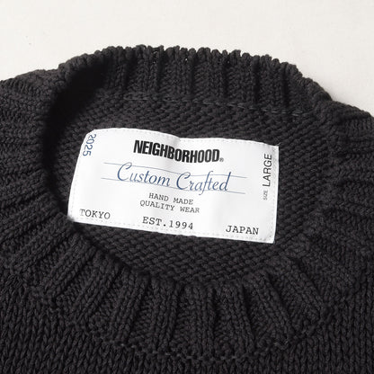 25SS サベージ クルーネック コットンニット セーター(SAVAGE CREWNECK SWEATER)