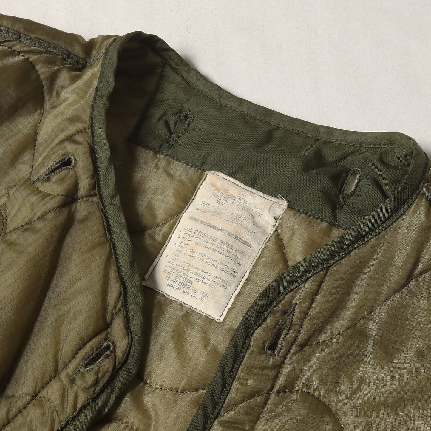 70s 米軍実物 M-65モッズコート用 キルティング ライナー ジャケット