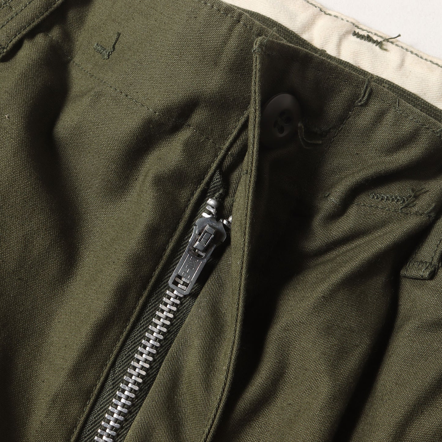 [希少 極美品] 60s 米軍実物 アルミジップ M-65 フィールド カーゴパンツ