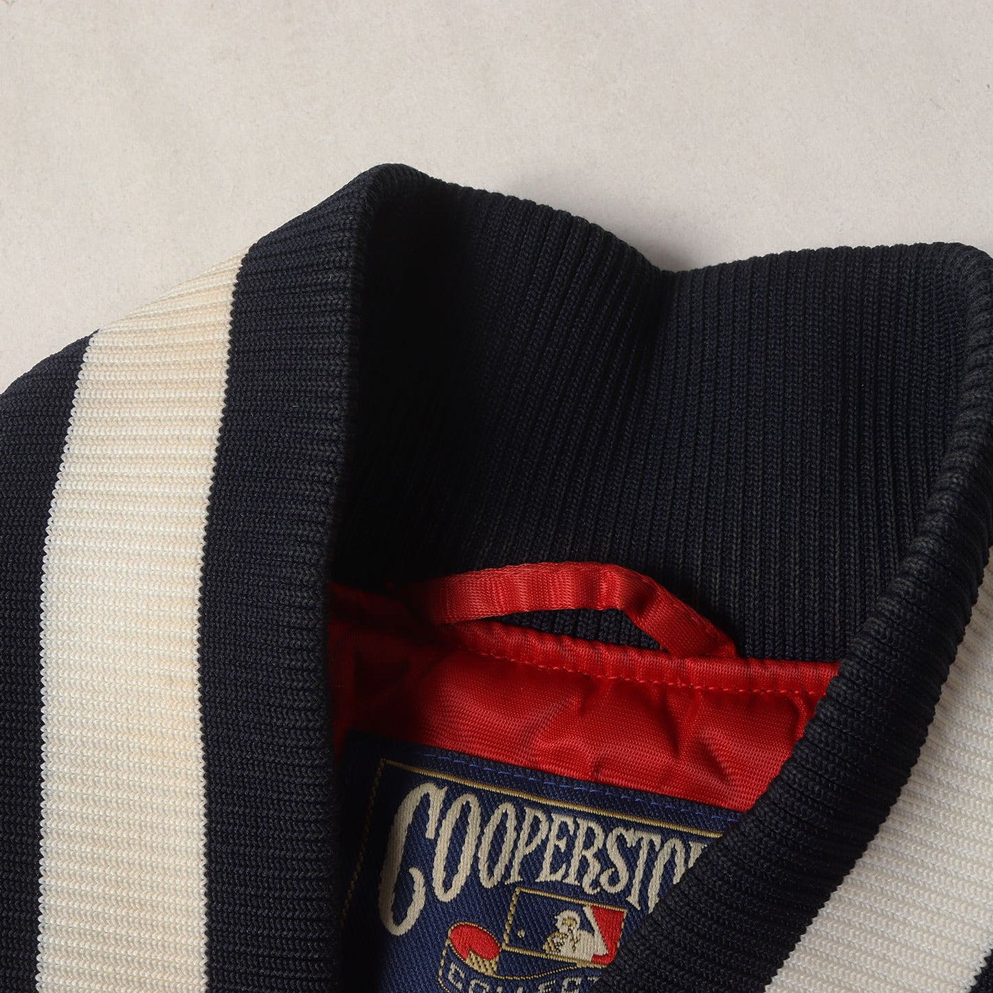 90s MLB クリーブランド・インディアンス ナイロンサテン スタジャン / COOPERSTOWN by Majestic