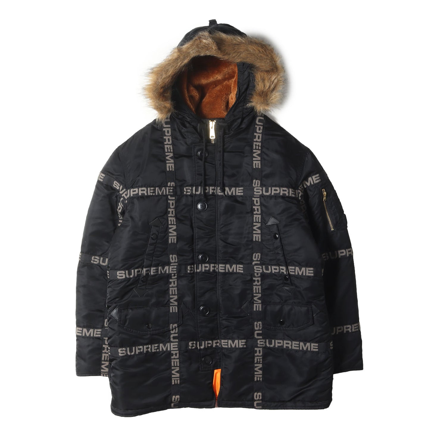 ロゴテープデザイン N-3B フライトジャケット(Logo Tape N-3B Parka)