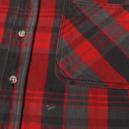 [雰囲気抜群] 90s チェック ヘビー フランネルシャツ / USA製 St. John's Bay セントジョンズベイ