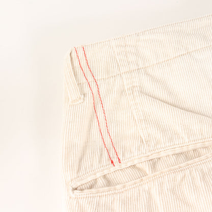 ヴィンテージ加工 コットン/リネン コーデュロイ ワークパンツ