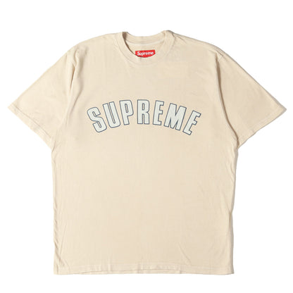 24SS オーバーダイ加工 クラック アーチロゴ Tシャツ(Cracked Arc S/S Top)