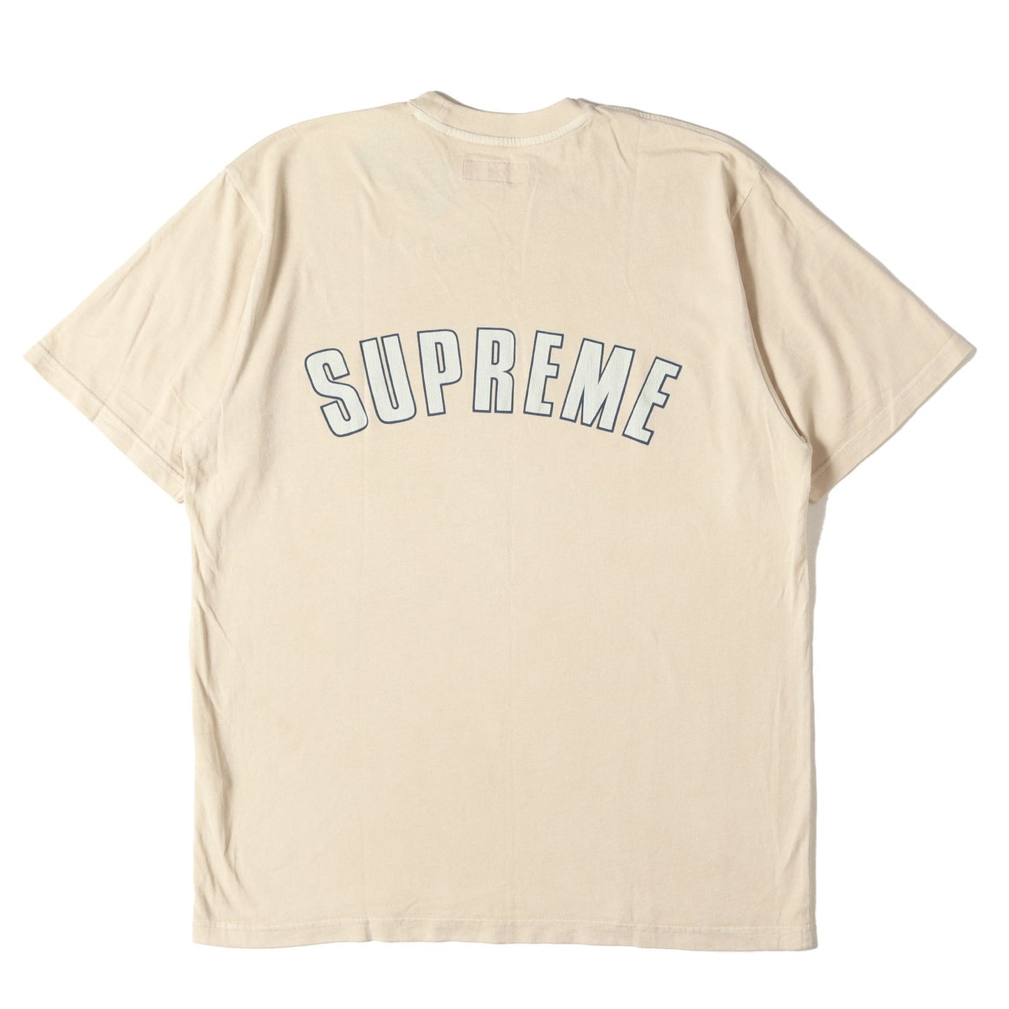 24SS オーバーダイ加工 クラック アーチロゴ Tシャツ(Cracked Arc S/S Top)