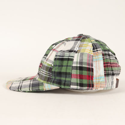 マドラスチェック パッチワーク Sロゴ 6パネルキャップ(Patchwork Madras S Logo 6-Panel)