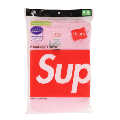 21AW ×Hanes スモールBOXロゴ Tシャツ 2枚パック(Tagless Tees)