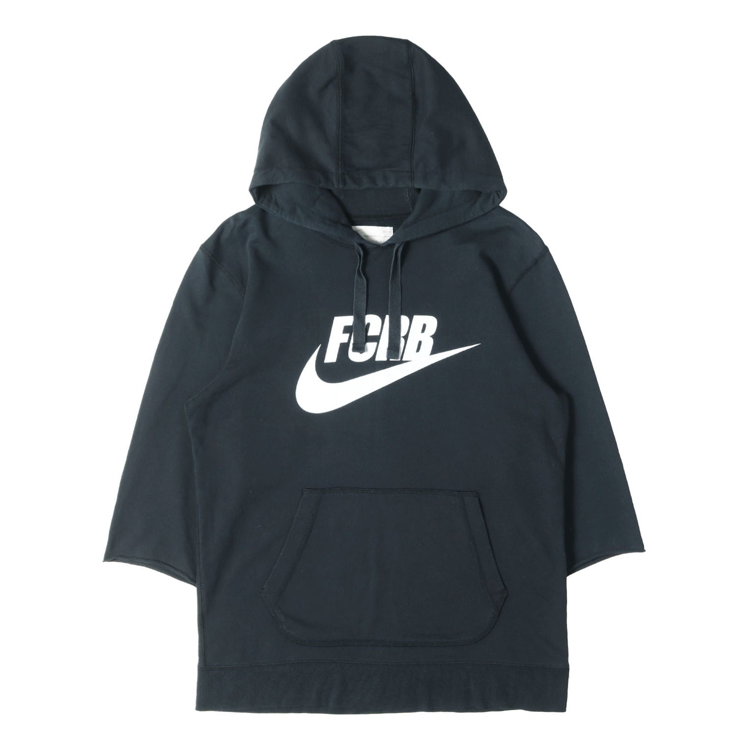 ×NIKE ライトウェイト 7分袖カットオフ スウェットパーカー