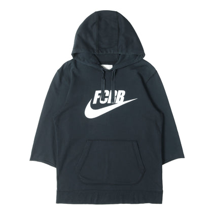 ×NIKE ライトウェイト 7分袖カットオフ スウェットパーカー