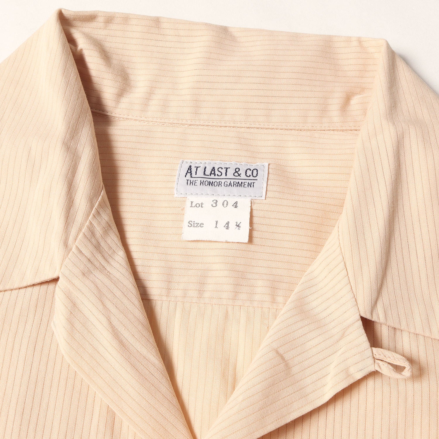 At LAST&CO アットラスト シャツ ベージュ サイズ:14 | コットンツイル