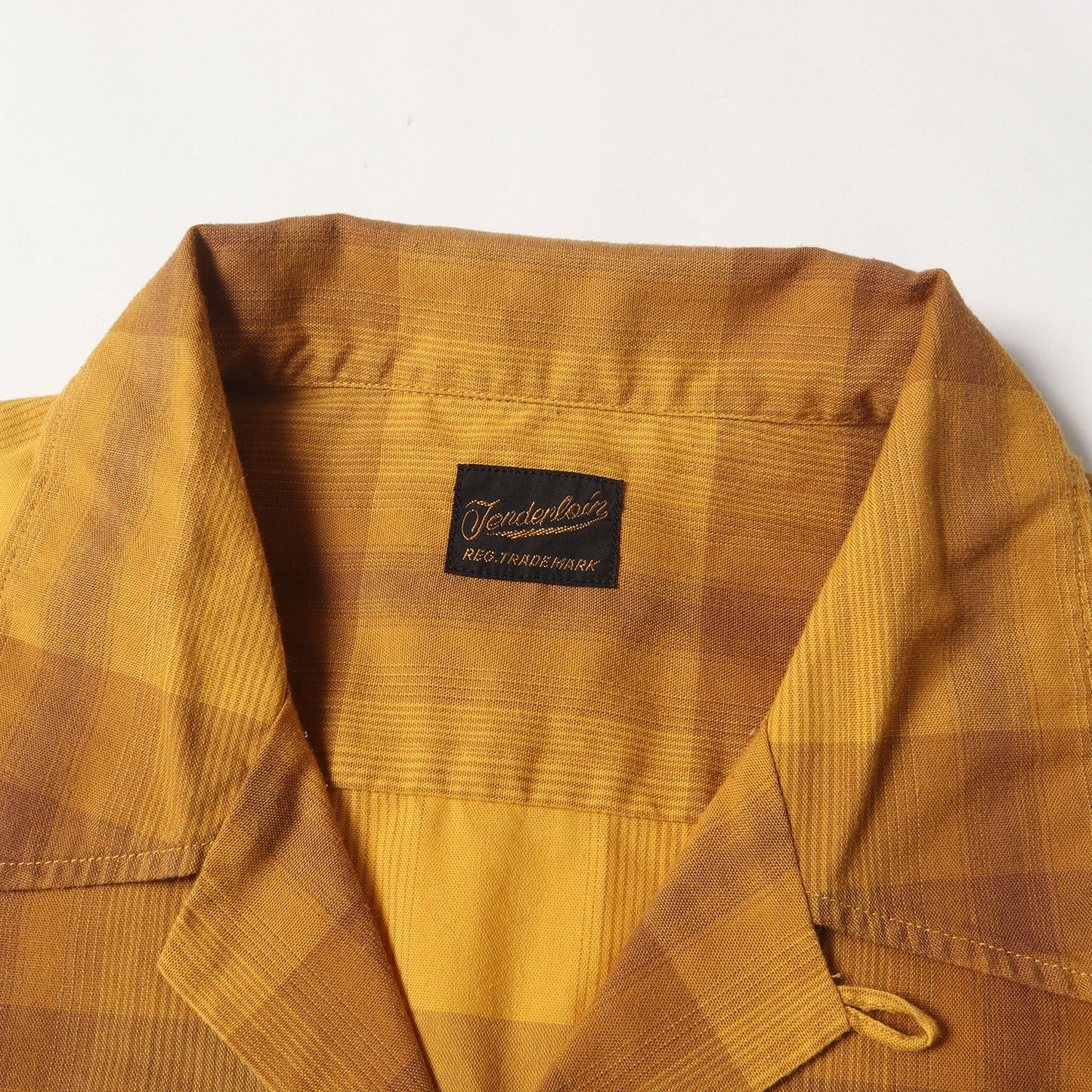 オンブレチェック オープンカラーシャツ(T-T/C CHECK SHT)