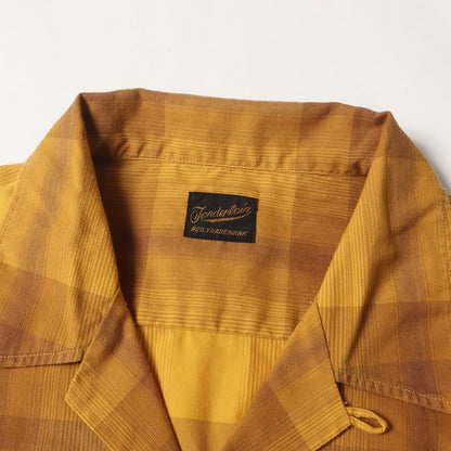 オンブレチェック オープンカラーシャツ(T-T/C CHECK SHT)