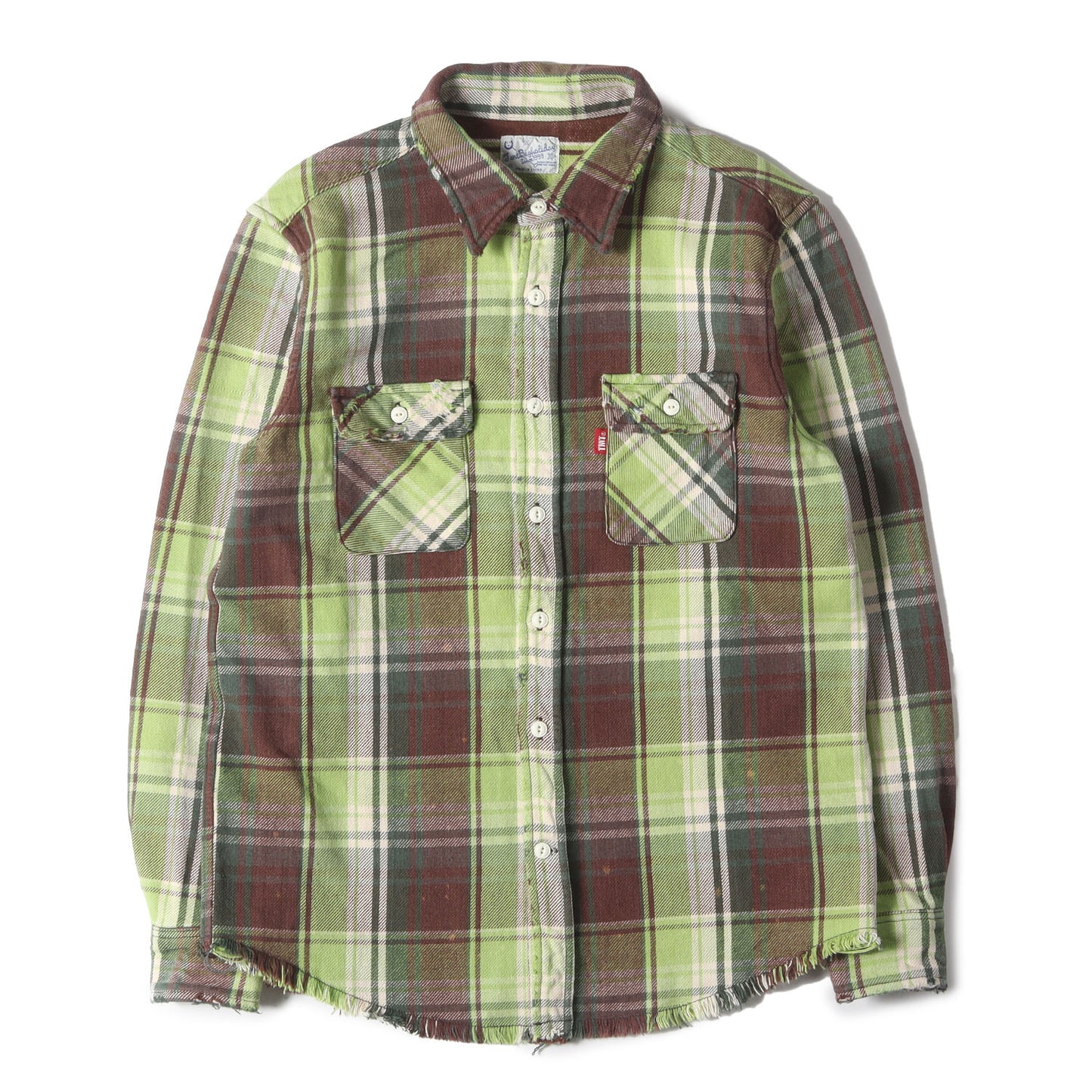 22AW ヴィンテージ加工 ヘビー チェックネルシャツ(VINTAGE W－FACE PLAID SHIRTS)