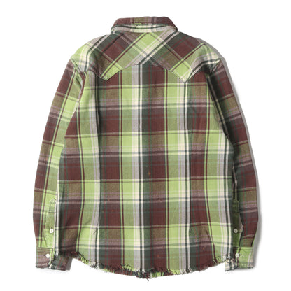 22AW ヴィンテージ加工 ヘビー チェックネルシャツ(VINTAGE W－FACE PLAID SHIRTS)