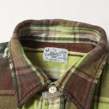 22AW ヴィンテージ加工 ヘビー チェックネルシャツ(VINTAGE W－FACE PLAID SHIRTS)
