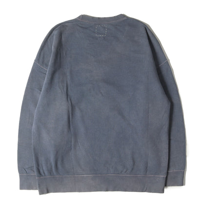 20SS ムラ染め加工 オーバーサイズ スウェット(JUMBO SWEAT L/S UNEVEN DYE)