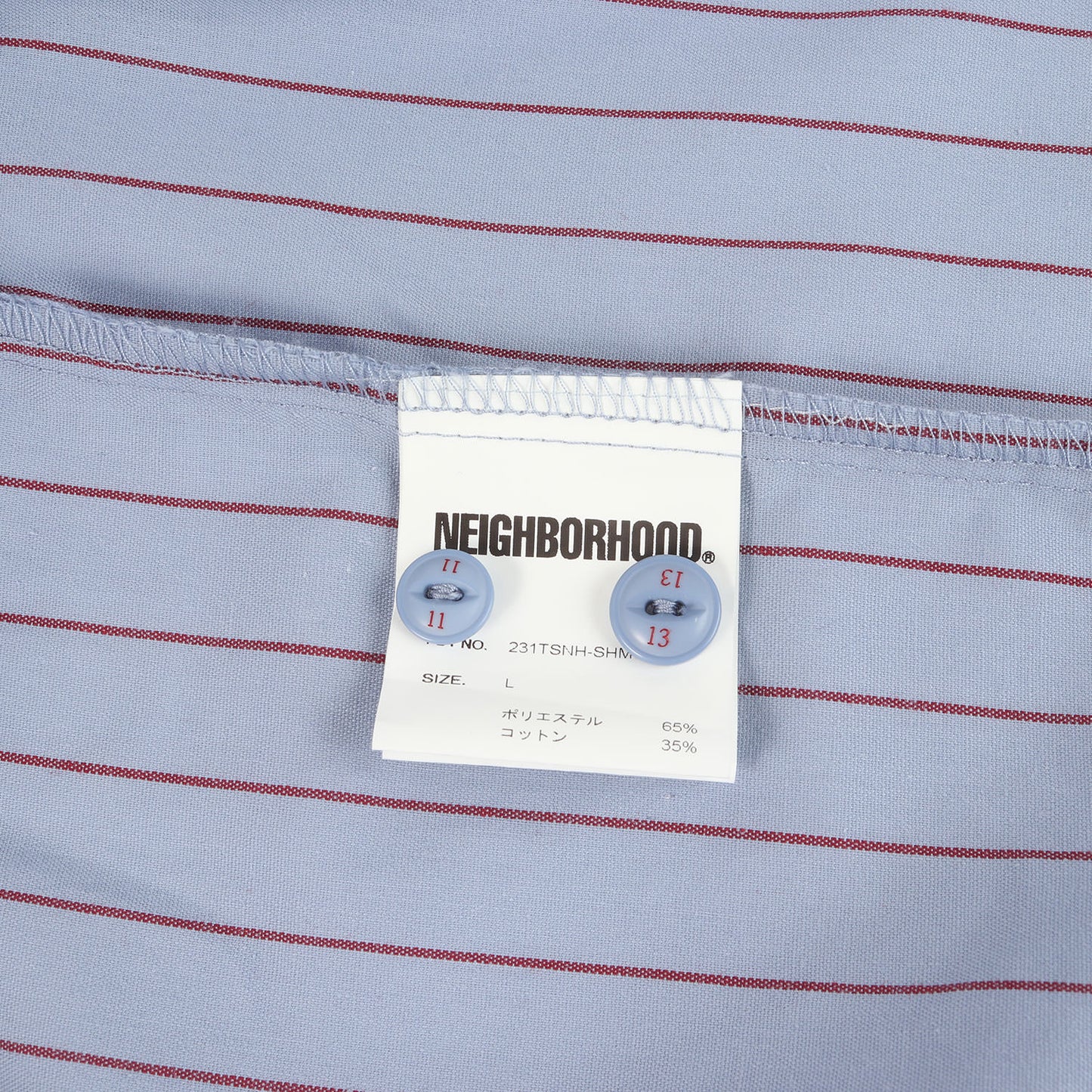 23SS ワッペン付き オープンカラー ストライプ ワーク 半袖 シャツ(STRIPE WORK SHIRT SS)
