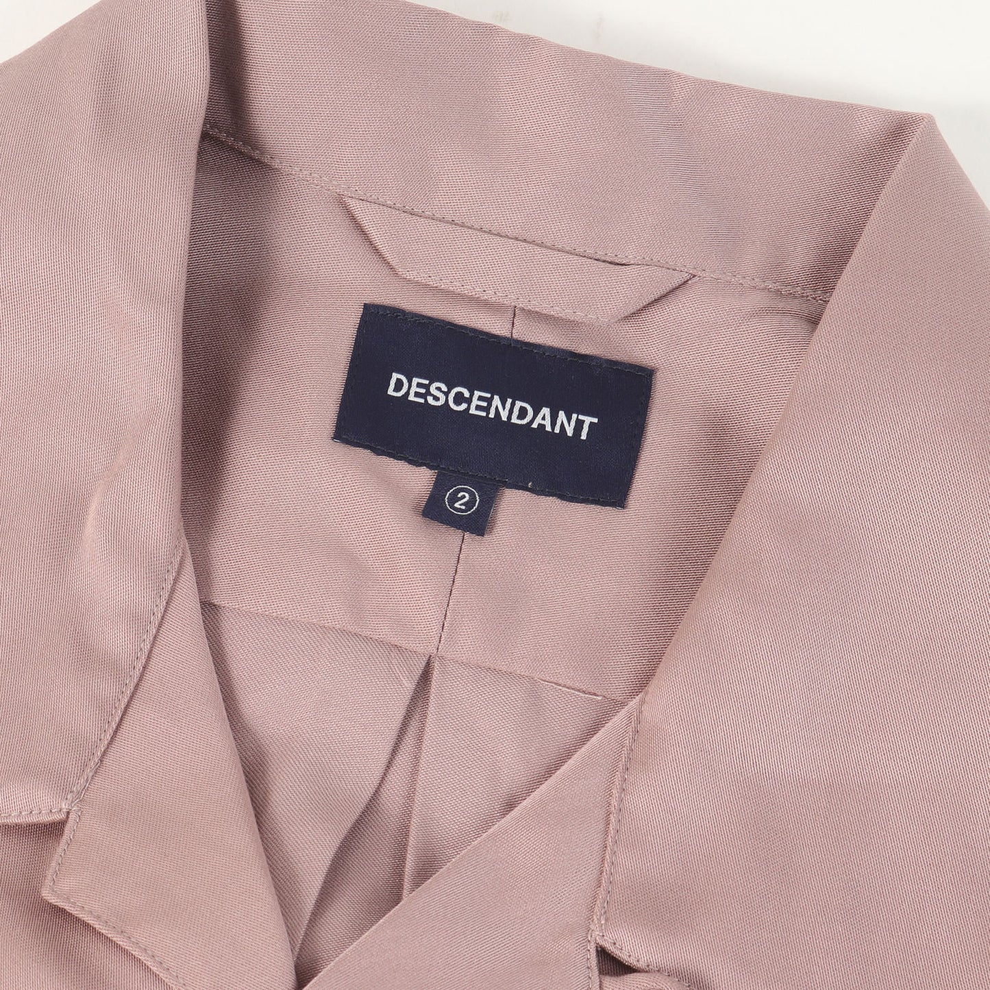 21SS ワンポイント刺繍 サテン オープンカラー 半袖シャツ(PIER SATIN SS SHIRT)