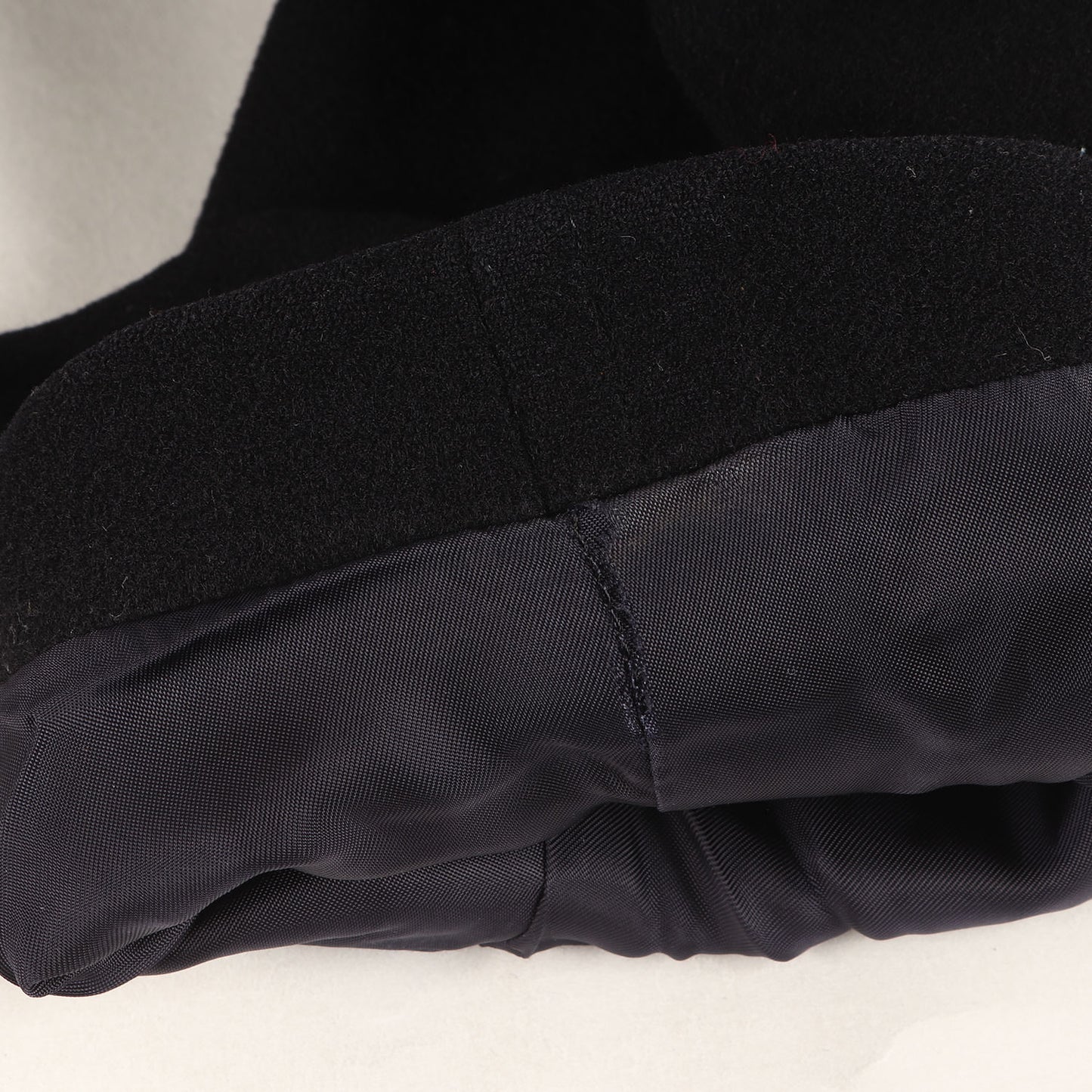 ウール/カシミヤ メルトン ステンカラー ロングコート 日本製