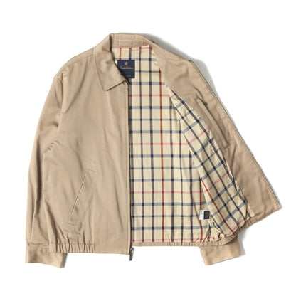 裏地チェック コットン フルジップ スイングトップ