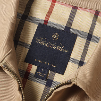 裏地チェック コットン フルジップ スイングトップ