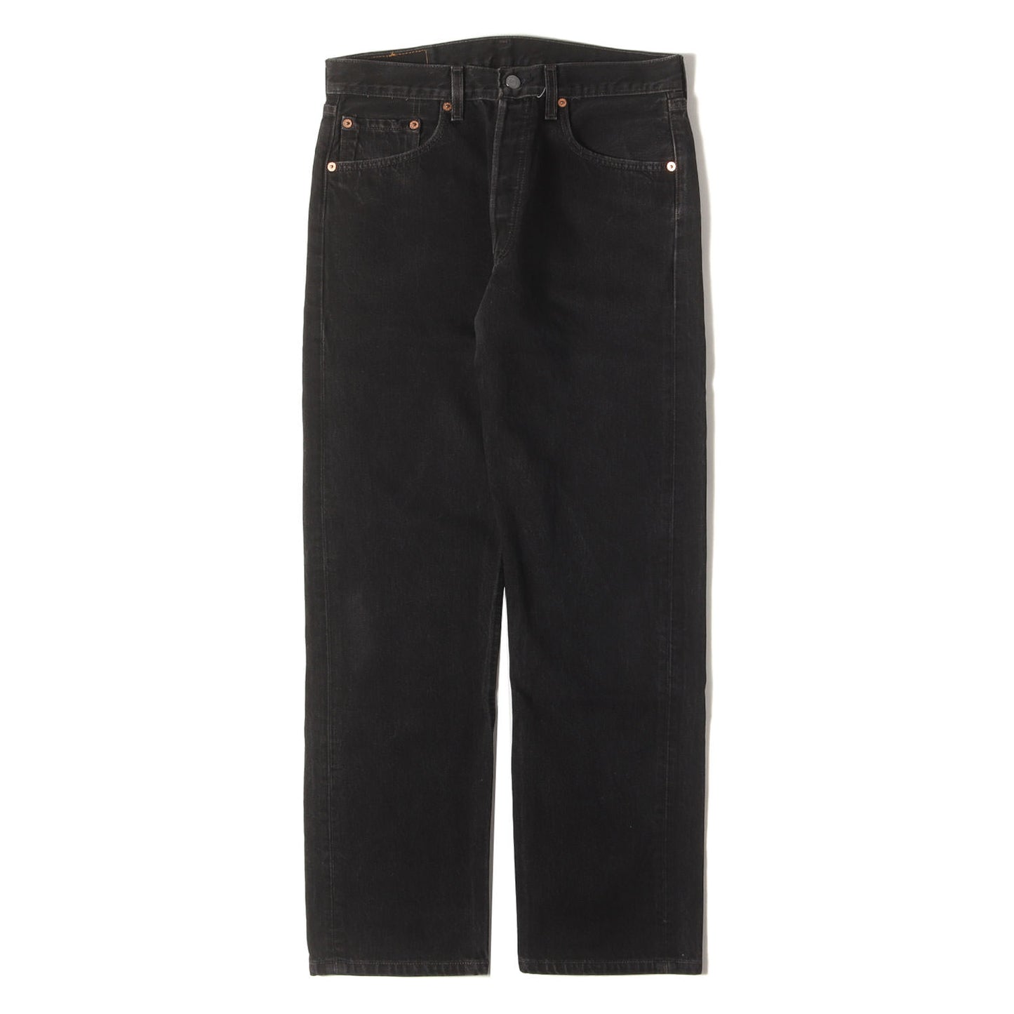 [濃黒 サークルR赤タブ] 90s 501 後染め ブラック デニムパンツ / USA製 501-0660