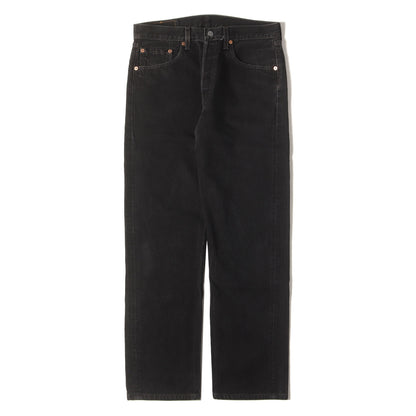 [濃黒 サークルR赤タブ] 90s 501 後染め ブラック デニムパンツ / USA製 501-0660