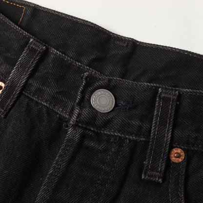 [濃黒 サークルR赤タブ] 90s 501 後染め ブラック デニムパンツ / USA製 501-0660