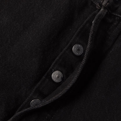 [濃黒 サークルR赤タブ] 90s 501 後染め ブラック デニムパンツ / USA製 501-0660