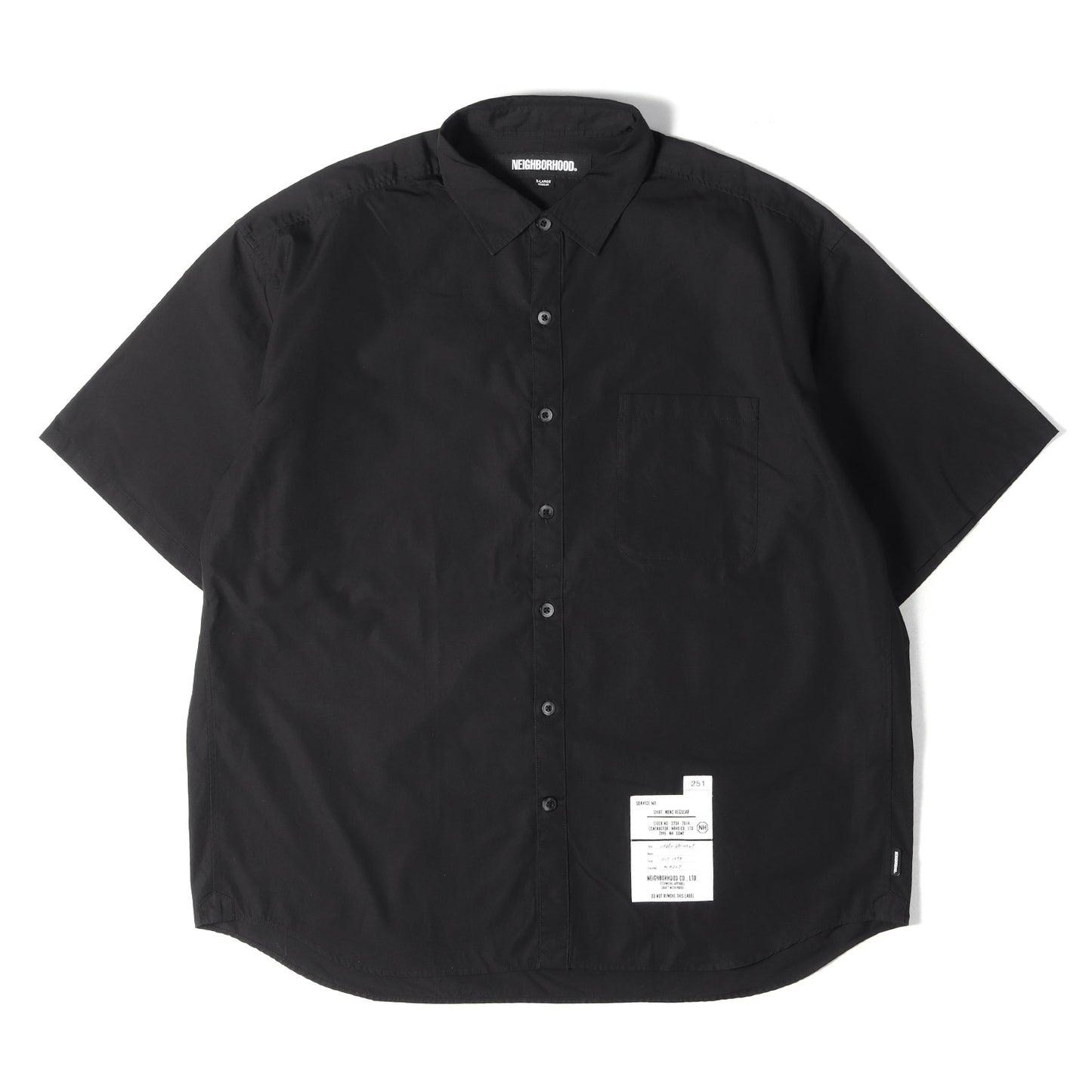 23SS プレーン コットンブロード 半袖シャツ(TRAD SHIRT SS)