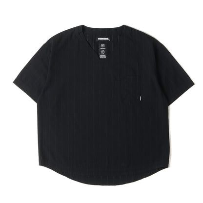 22SS ドビー ストライプ プルオーバー 半袖シャツ(DOBBY. PO / C-SHIRT. SS)